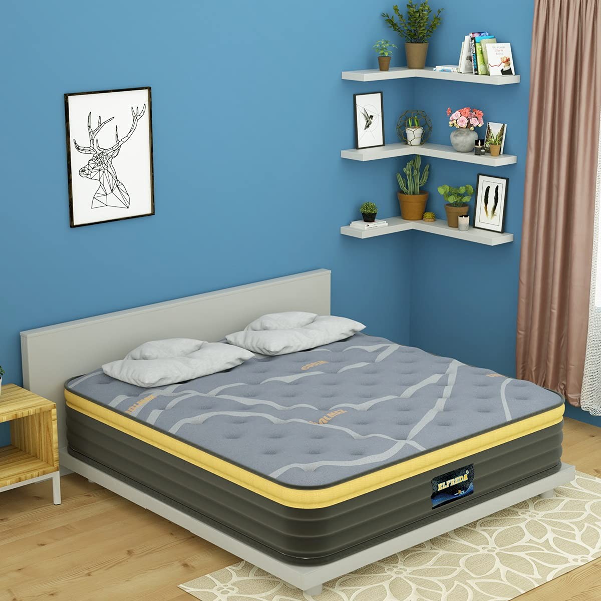 Full Mattress, 12 inch Pillow Top Hybrid Comfy Full Size Mattress in a Bag, H…