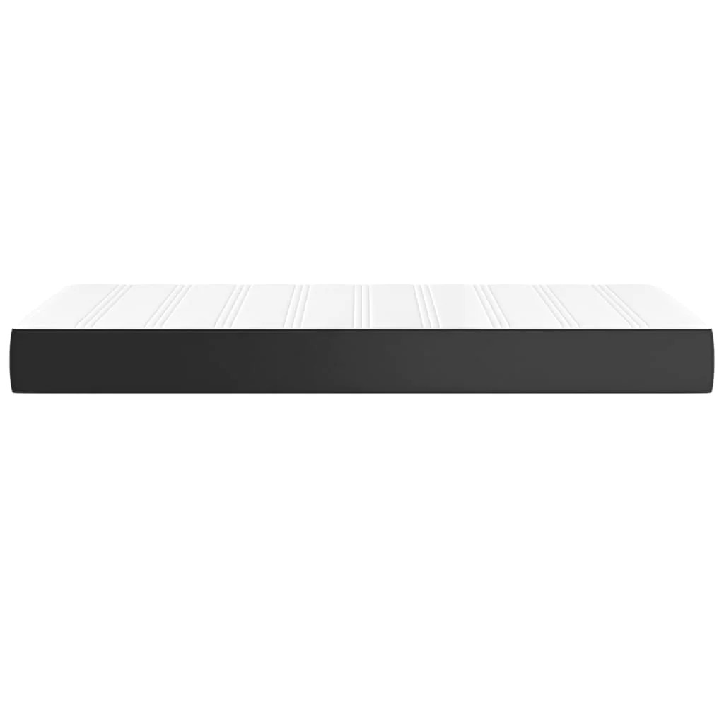 NNEVL Pocket Spring Bed Mattress Black 107x203x20 cm Super Single Faux Leather