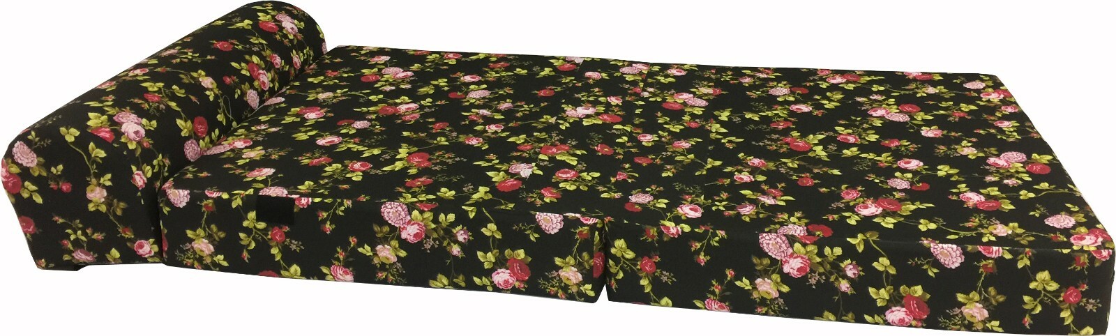 Portable Flip Sleeper Chair Folding Foam Beds, Sofa Couches 6x32x70 Rose Black