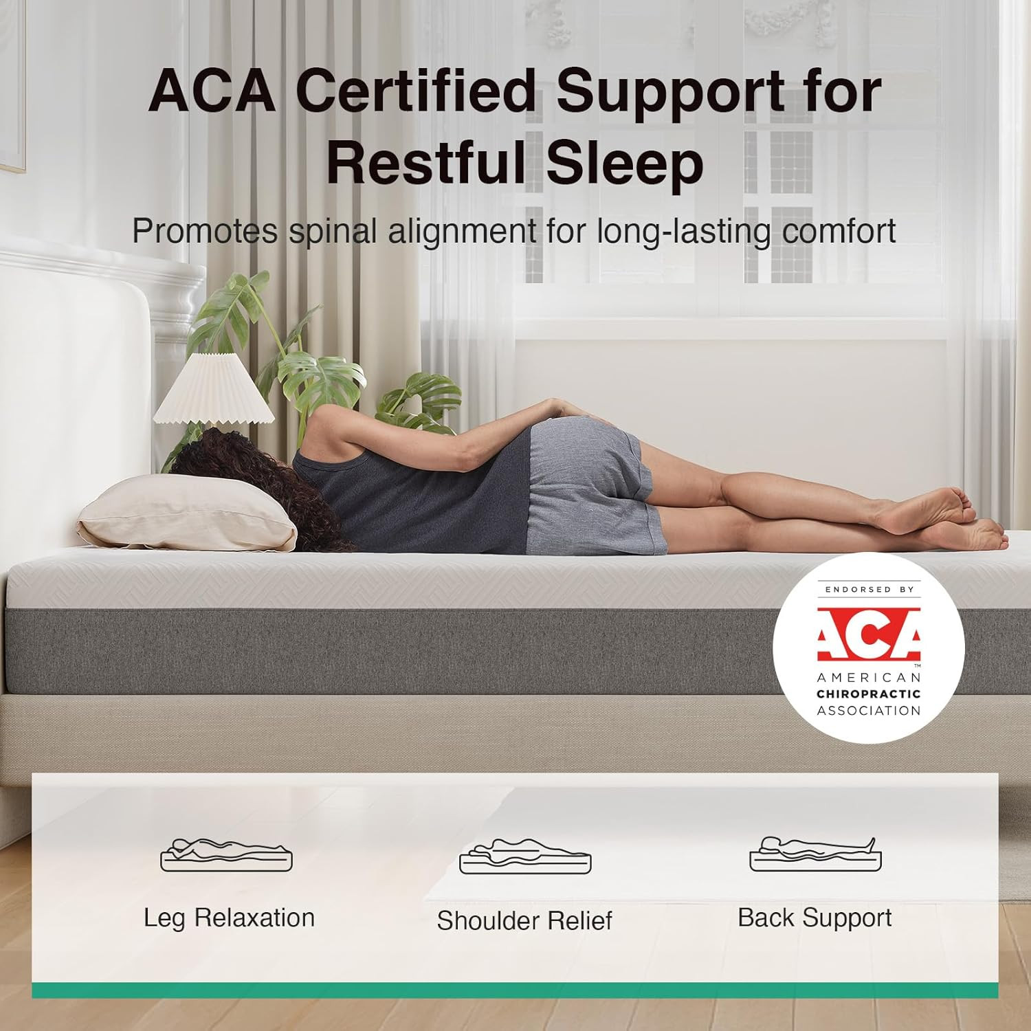 10″ Twin XL Gel Memory Foam Mattress – Pain Relief & Support, CertiPUR-US