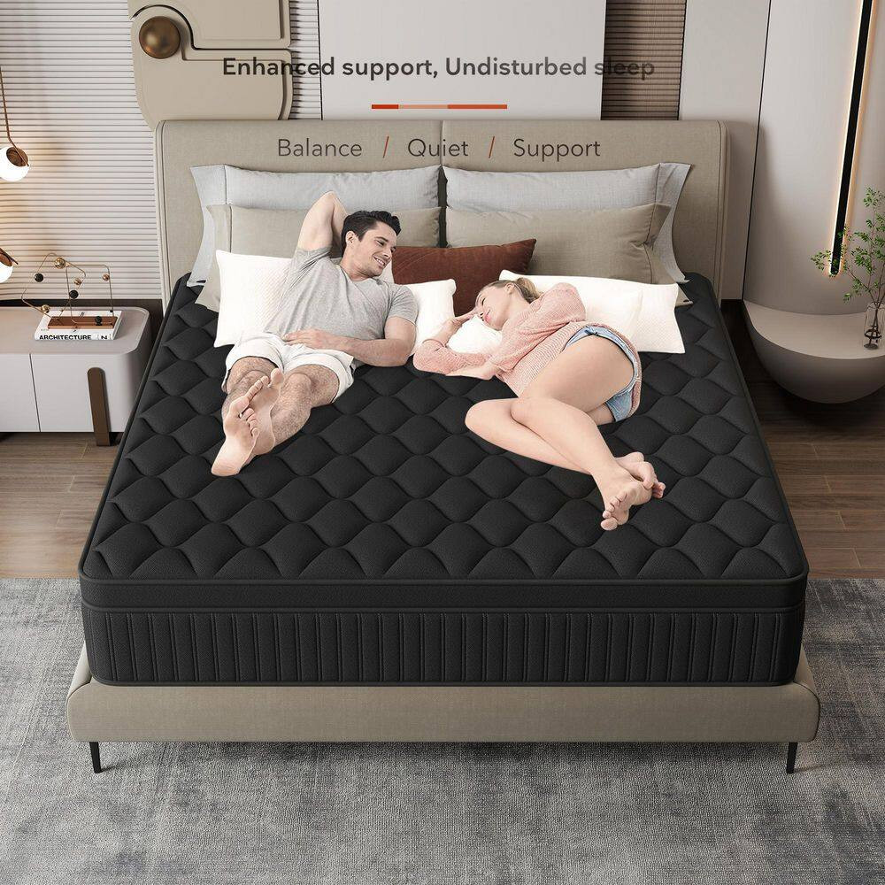 Comfort Queen Medium Memory Foam Hybrid 14 In. Bed-In-A-Box Mattress