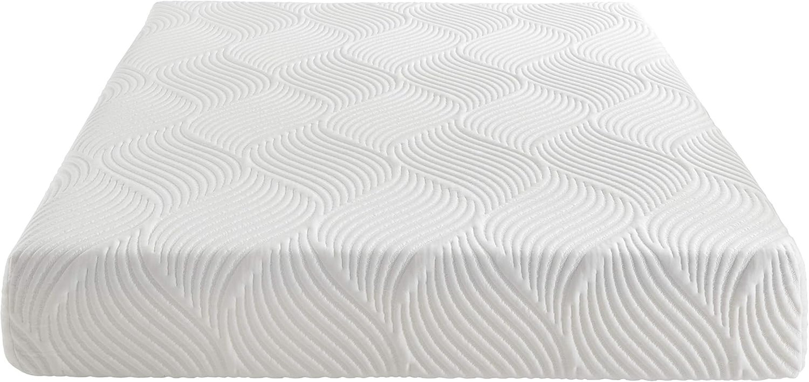 Pelham 10″ Gel-Infused Memory Foam Mattress, Cal King, Medium Firm, Soft Cover