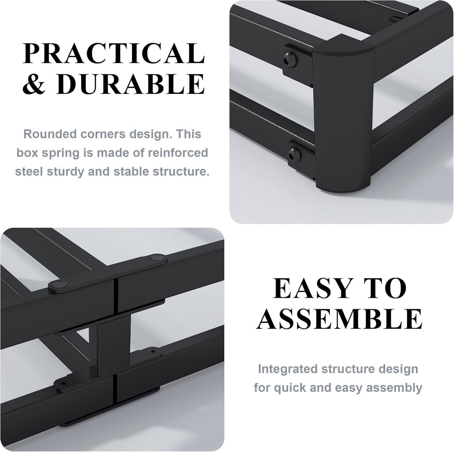 4 Inch Box Spring for Queen Bed,Queen Size Only,Heavy Duty