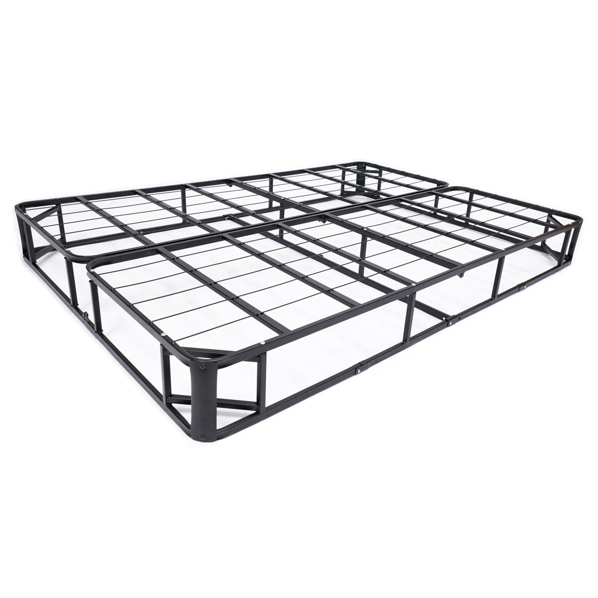 Twin Steel Metal Box Spring Mattress Foundation with Cover