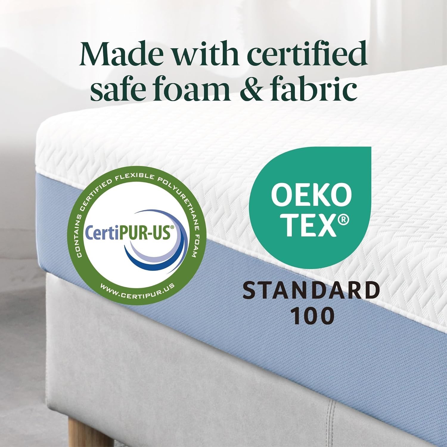 8-Inch Twin Cooling Essential Memory Foam Mattress White Medium Feel Fiberglass