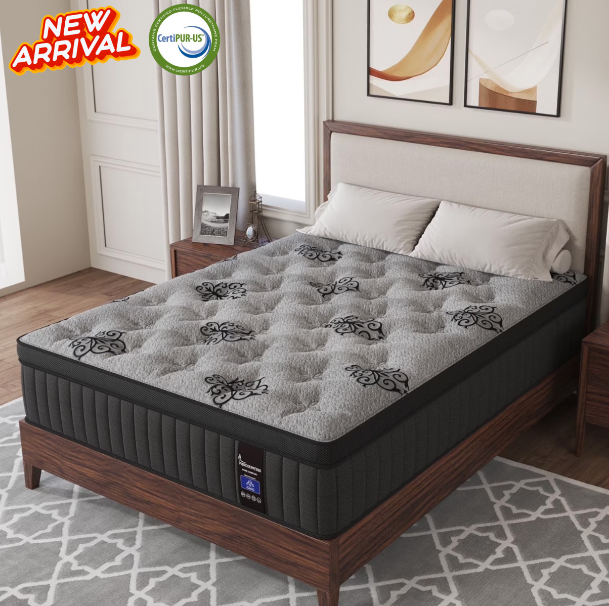 Colchón Queen 12” Gel Memory Foam Híbrido / 12” Queen Gel Memory Foam Hybrid