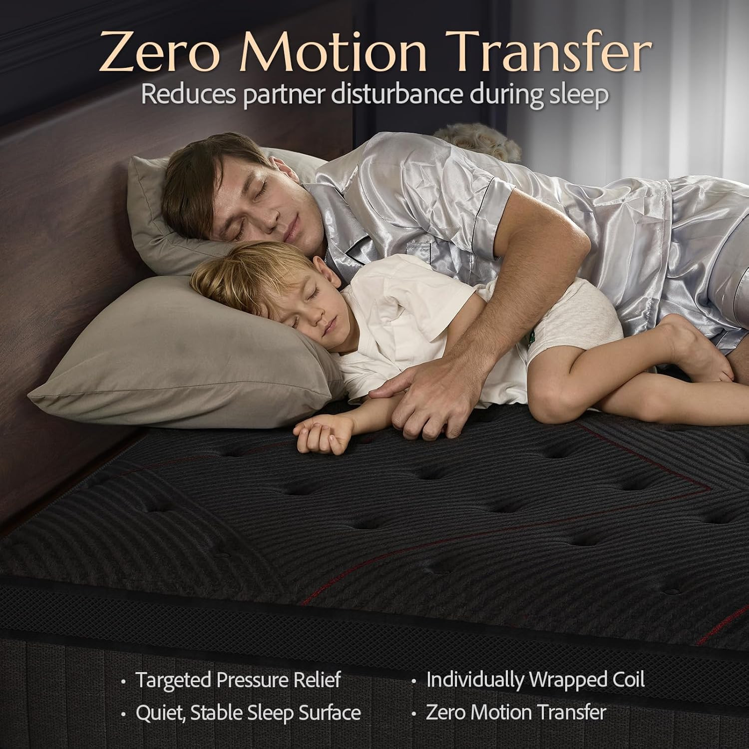 Aura Queen 10″ Dual Cooling Hybrid Mattress with Gel Foam & Breathable Cover