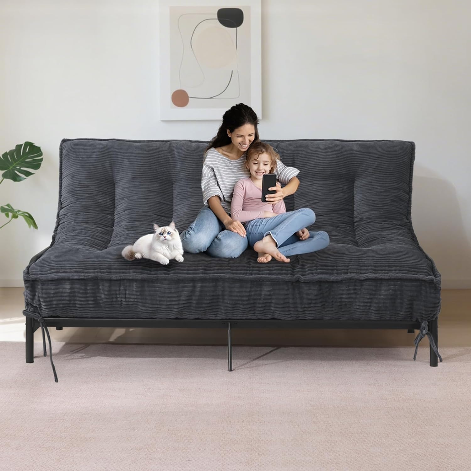 8″ Futon Mattress Full Size Thick Futons Sofa Couch Bed Sleeper Sofa Bed Floor