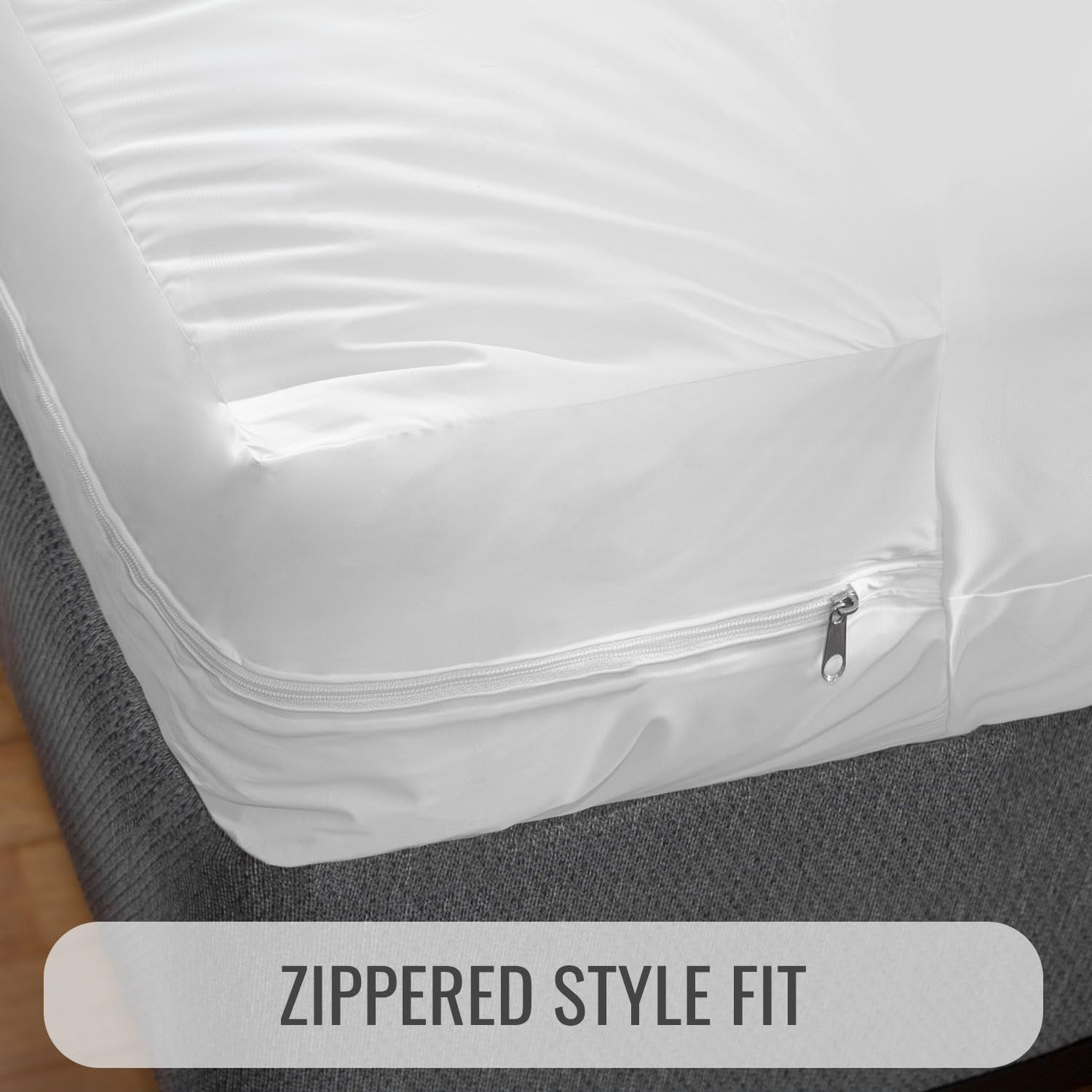 DMI Waterproof Mattress Protector and Cover, Soft, Twin, White