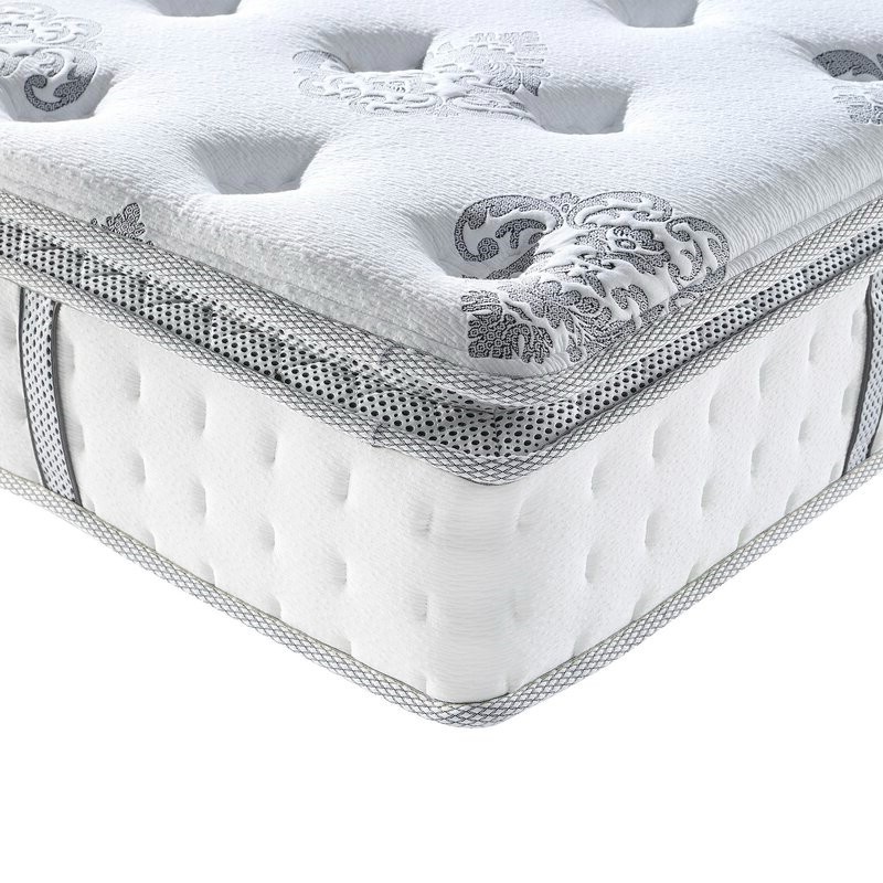 King 12in Medium Firm Pillow Top Hybrid Mattress in a Box