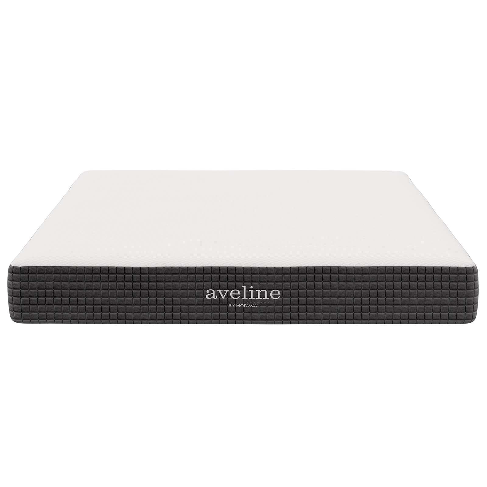 Pemberly Row 8″ Modern Style Memory Foam Queen Mattress in White