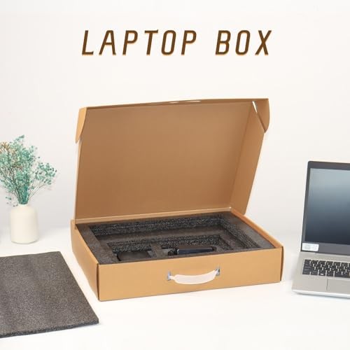 Laptop Shipping Box—Secure Laptop Box—17×13 Inches—Foam—Secure with Foam