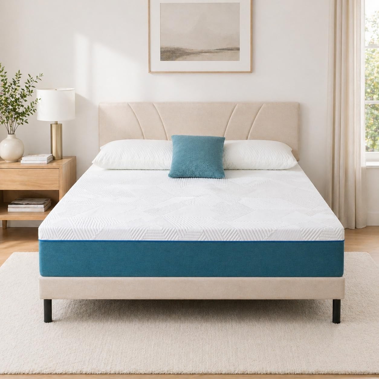 Slomix Full Size Mattress 12 Inch, Gel Memory Foam Mattress with Medium Firm …