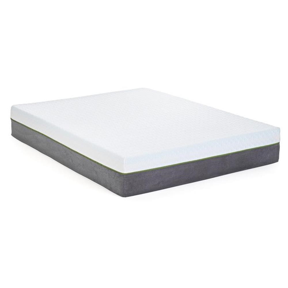 Pemberly Row 12″ Copper Full Premium Memory Foam Mattress in White