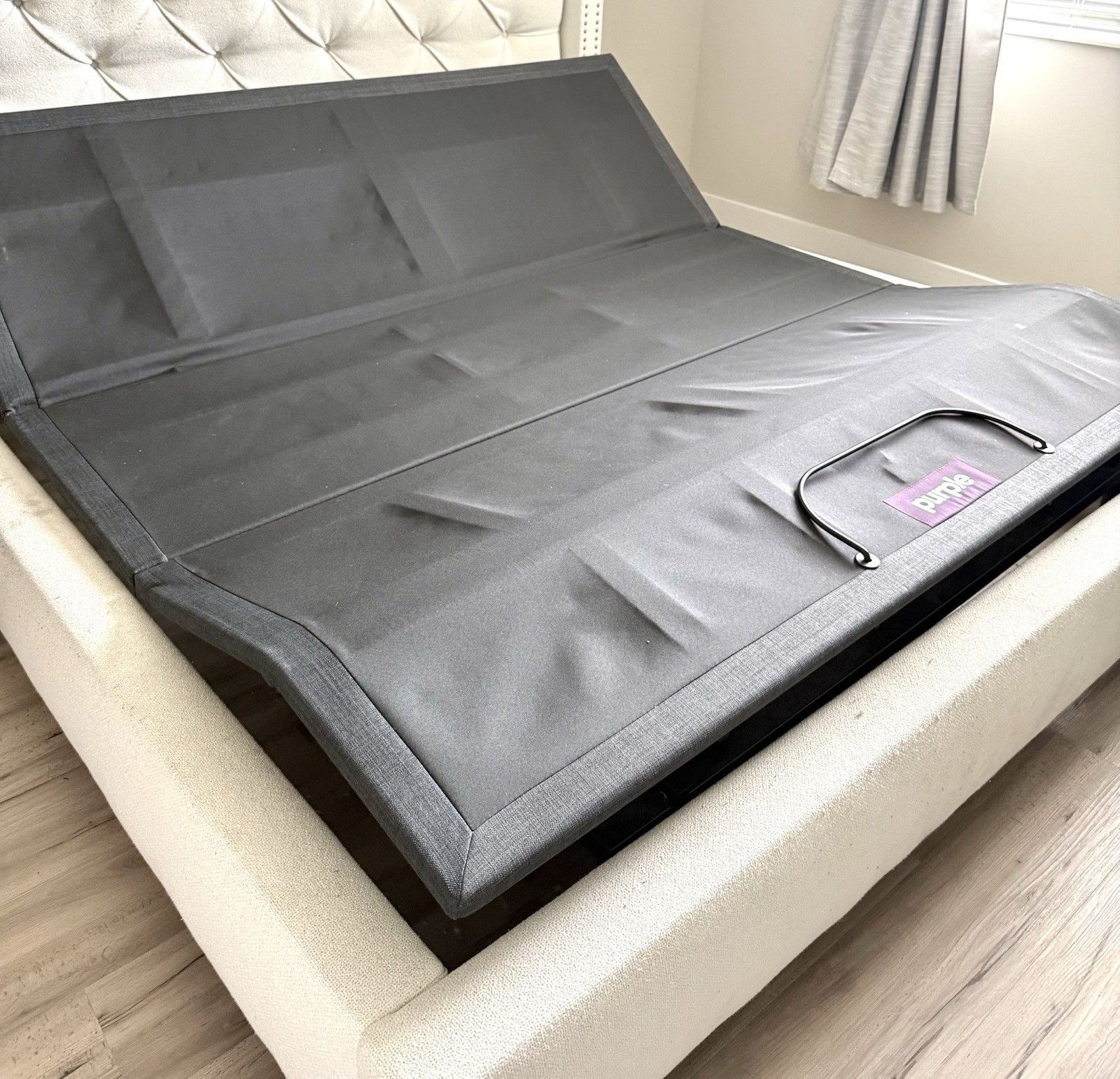 Purple RestorePremier Firm KING Mattress w Purple Adjustable Base Remote
