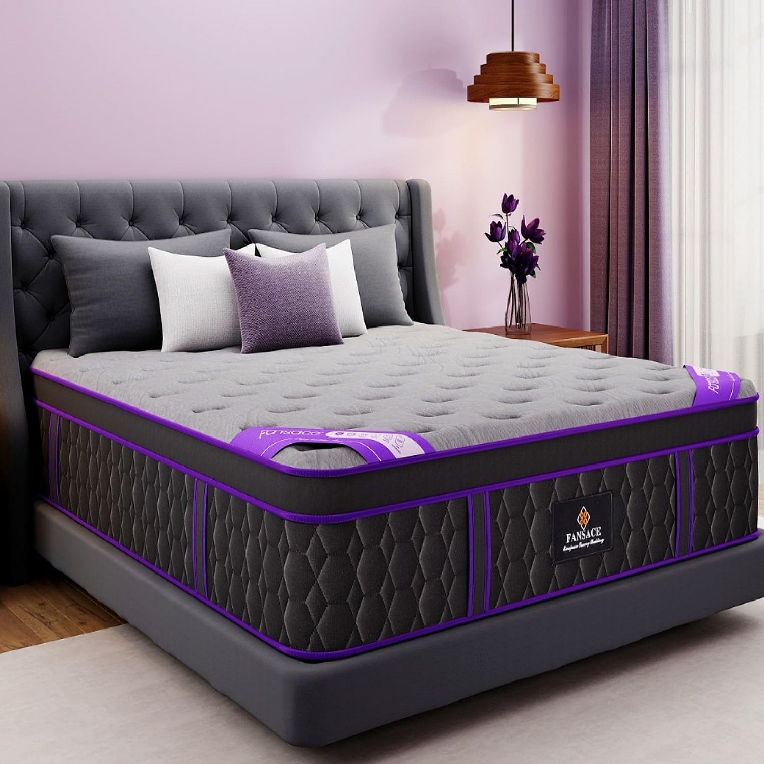Queen Size Mattress, 14 Inch Deluxe Hybrid Queen Mattress in a Box, Cooling-G…