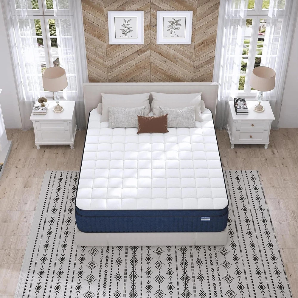 California King Mattress, 14 Inch Cal King Size Mattress in a Box, Medium Firm P