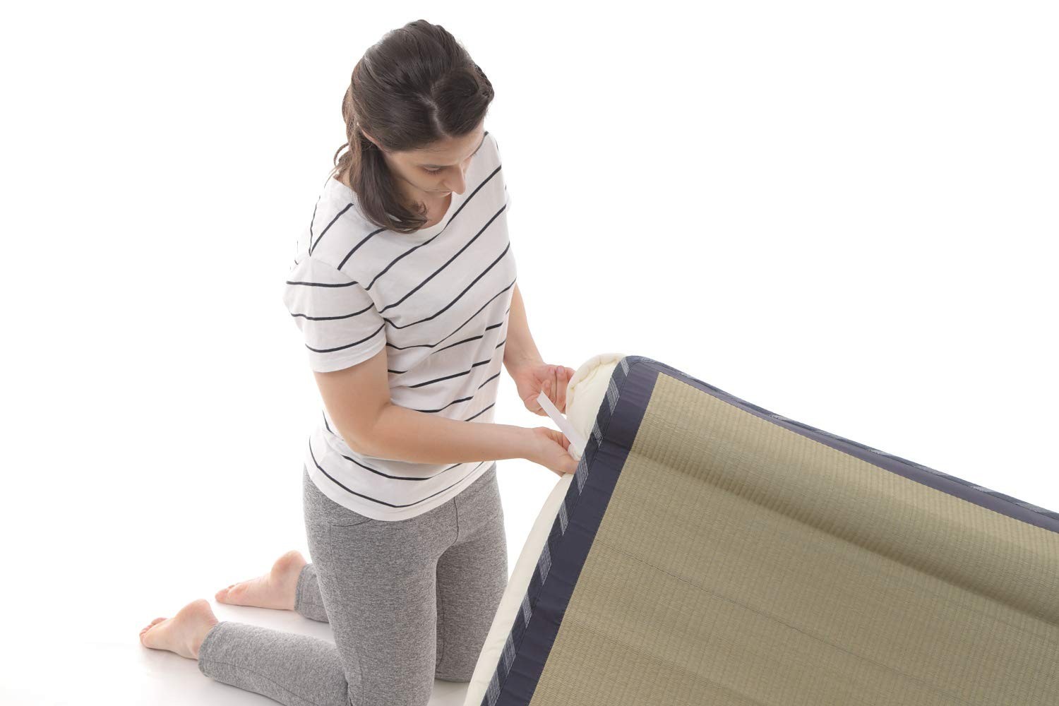 Japanese Igusa Tatami Mattress – Natural Rush Grass Sleeping Mat, Twin 35″ x 79