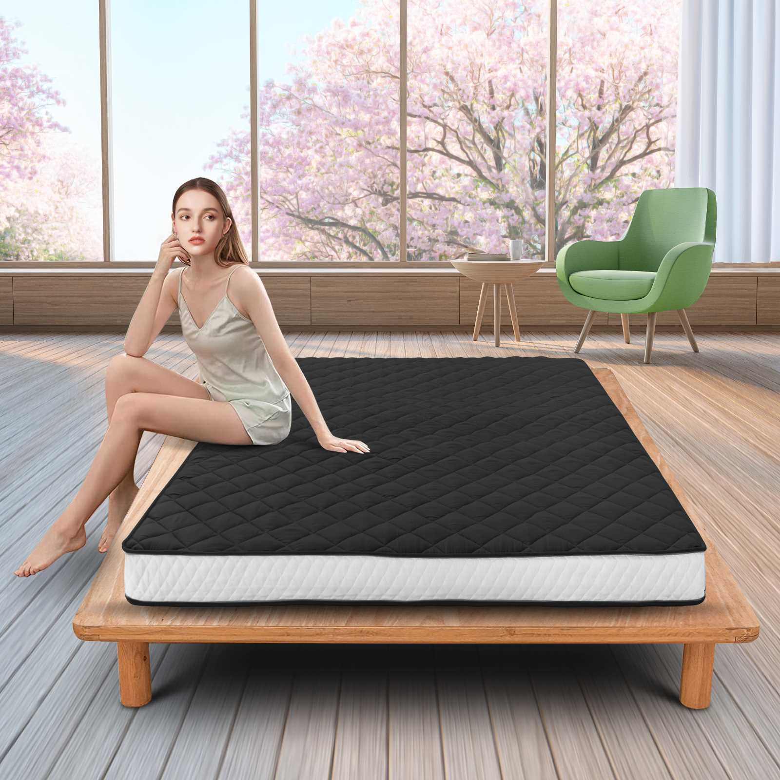 Japanese Floor Mattress Futon Mattress Foldable Mattress Roll Up Tatami 3 Sizes