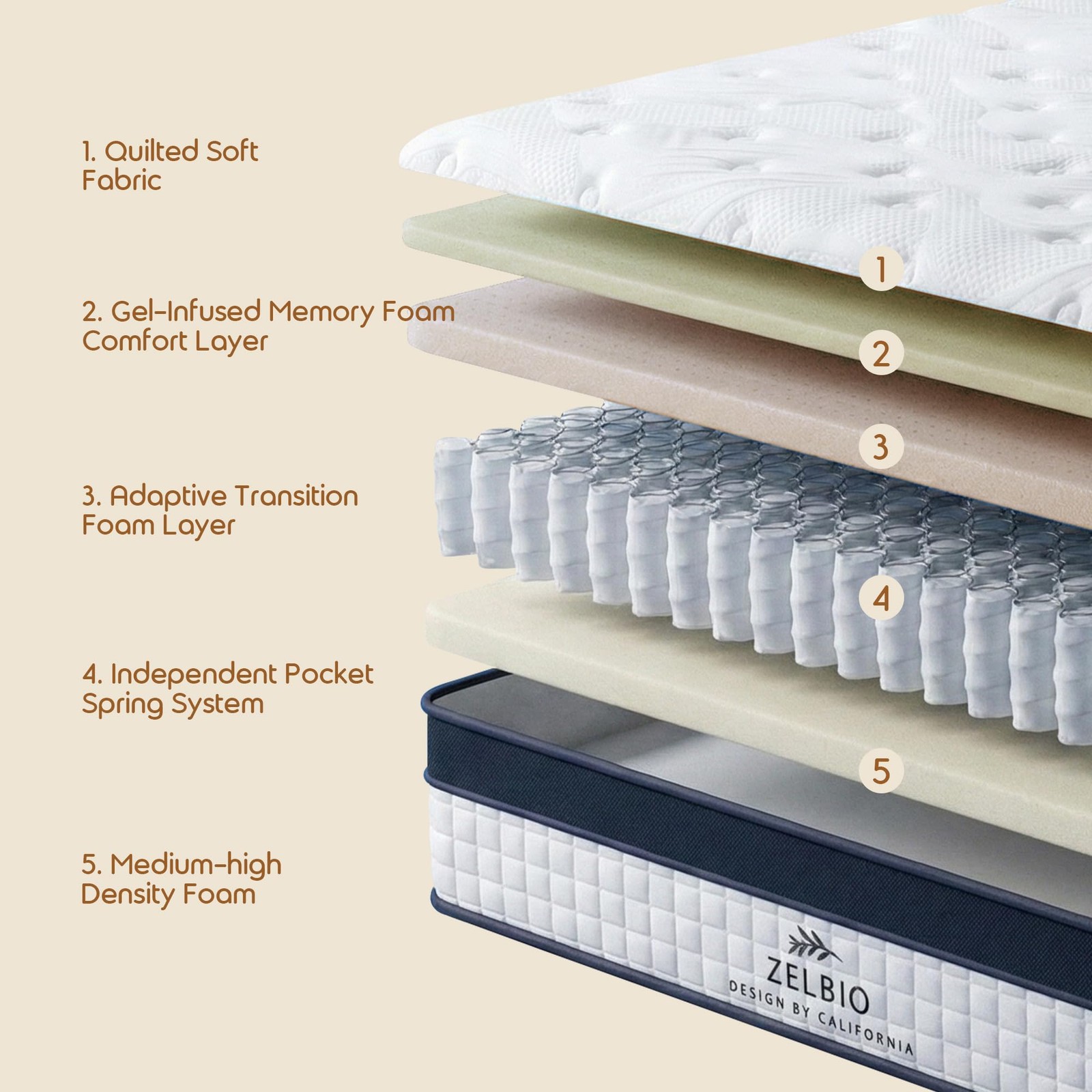 12 Inch Twin XL Mattress Hybrid, CertiPUR-US Gel Memory Foam with Pocket Spri…