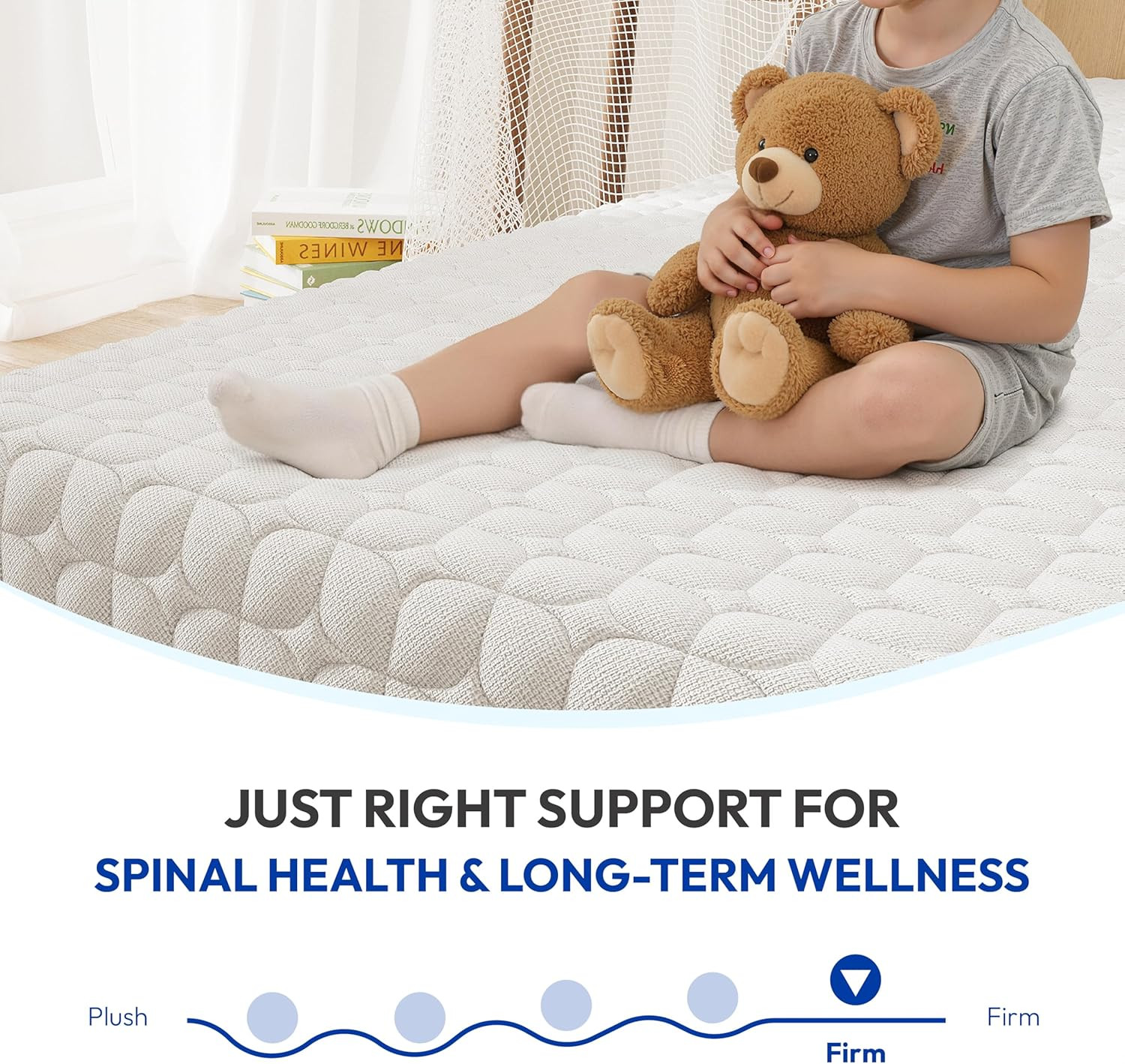 Gelsea 6 Inch Full Size Mattress, Firm Gel Memory Foam Full Mattress in a Box, F
