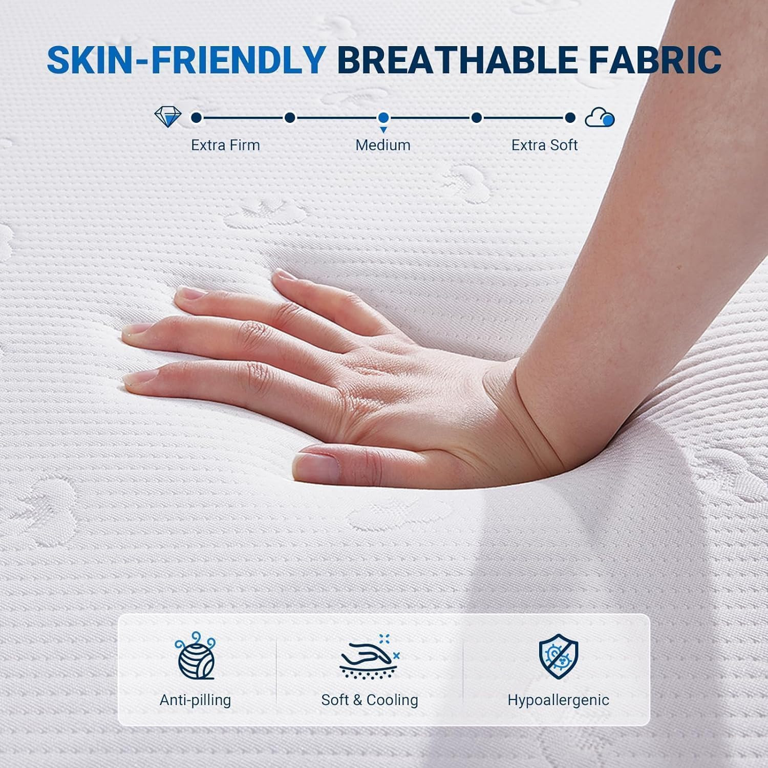 Queen Mattress, 12 Inch Queen Memory Foam Mattress in a Box for Refresh Sleep &