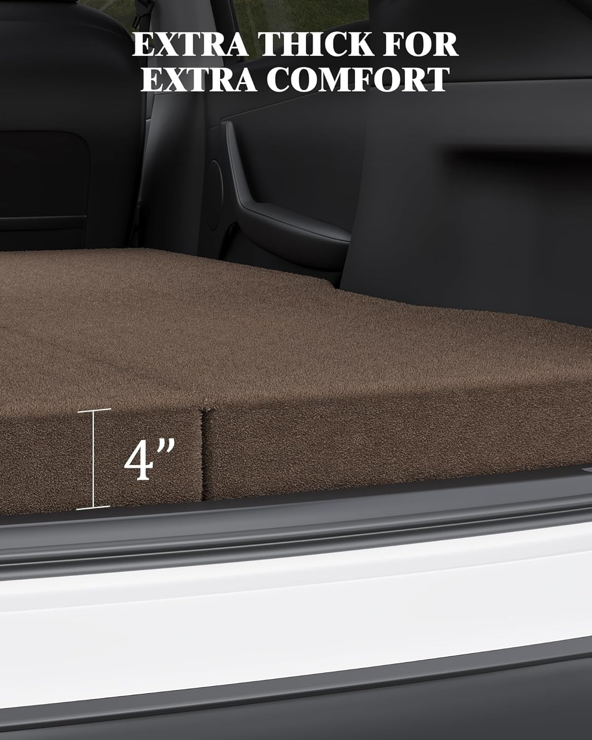 4″ Memory Foam Mattress for Tesla Model 3 – Premium Support