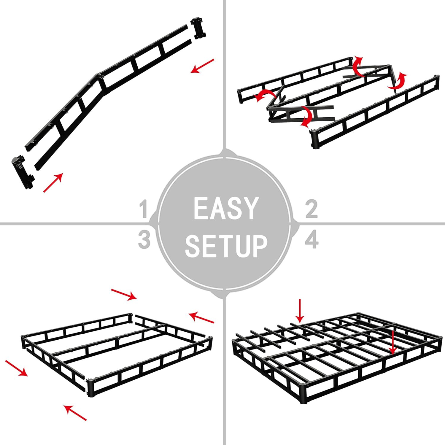6 Inch Full Box Spring and Cover Set, Box Springs Full Size, Heavy Duty Mattress