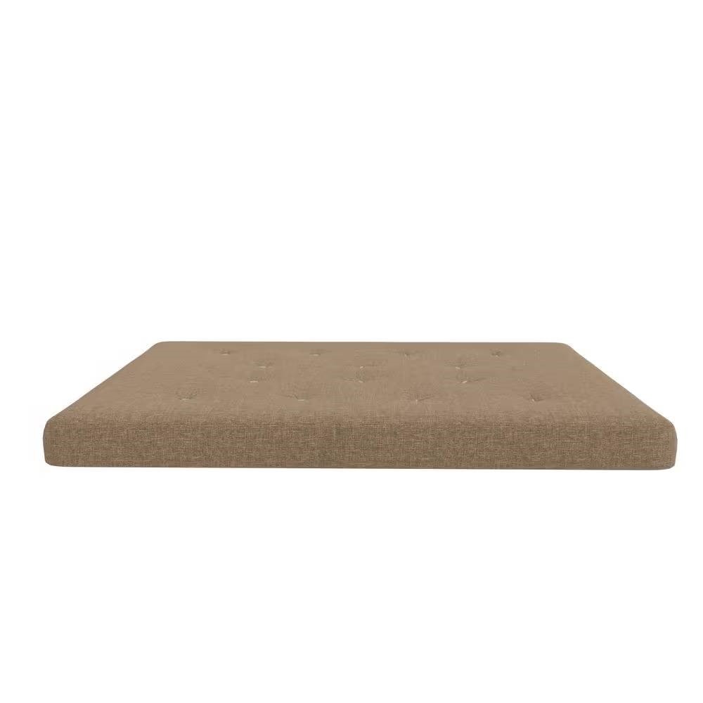 Full 6in Thick Innerspring Futon Mattress Tan