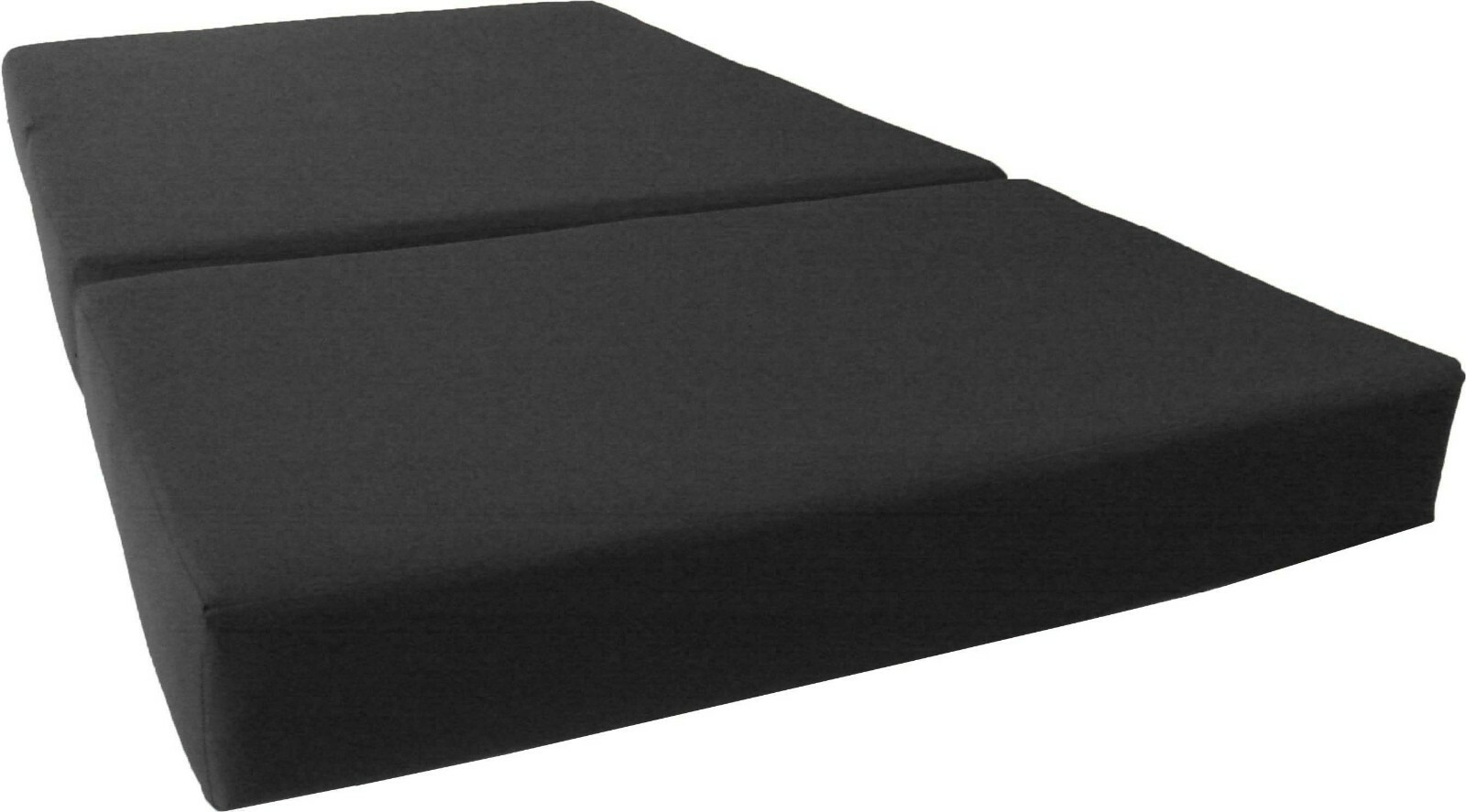 Queen Shikibuton Trifold Foam Beds, Folding Mattresses 6 x 60 x 80, Black