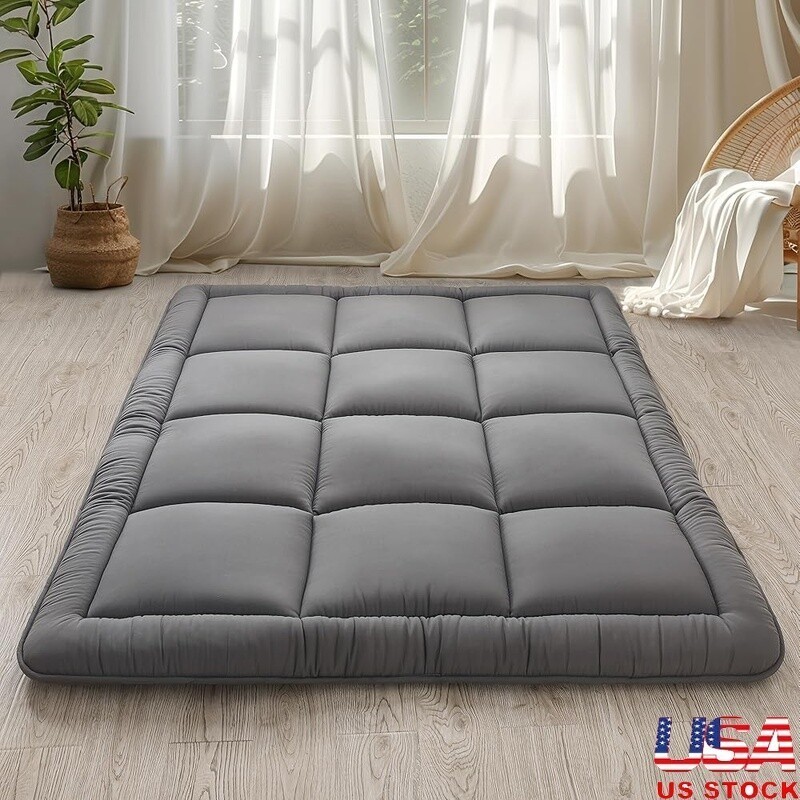 Japanese Floor Mattress Shredded Memory Foam Foldable Sleeping Pad Camping Bed