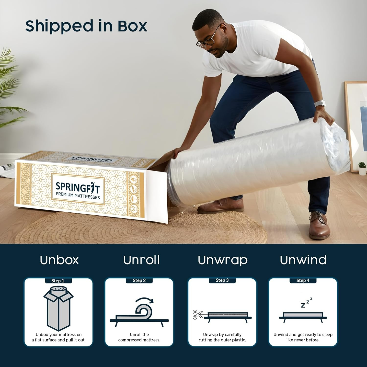 Medium Firm Queen Comfort Hybrid Pocket Spring Mattress – Certipur-Us Approved