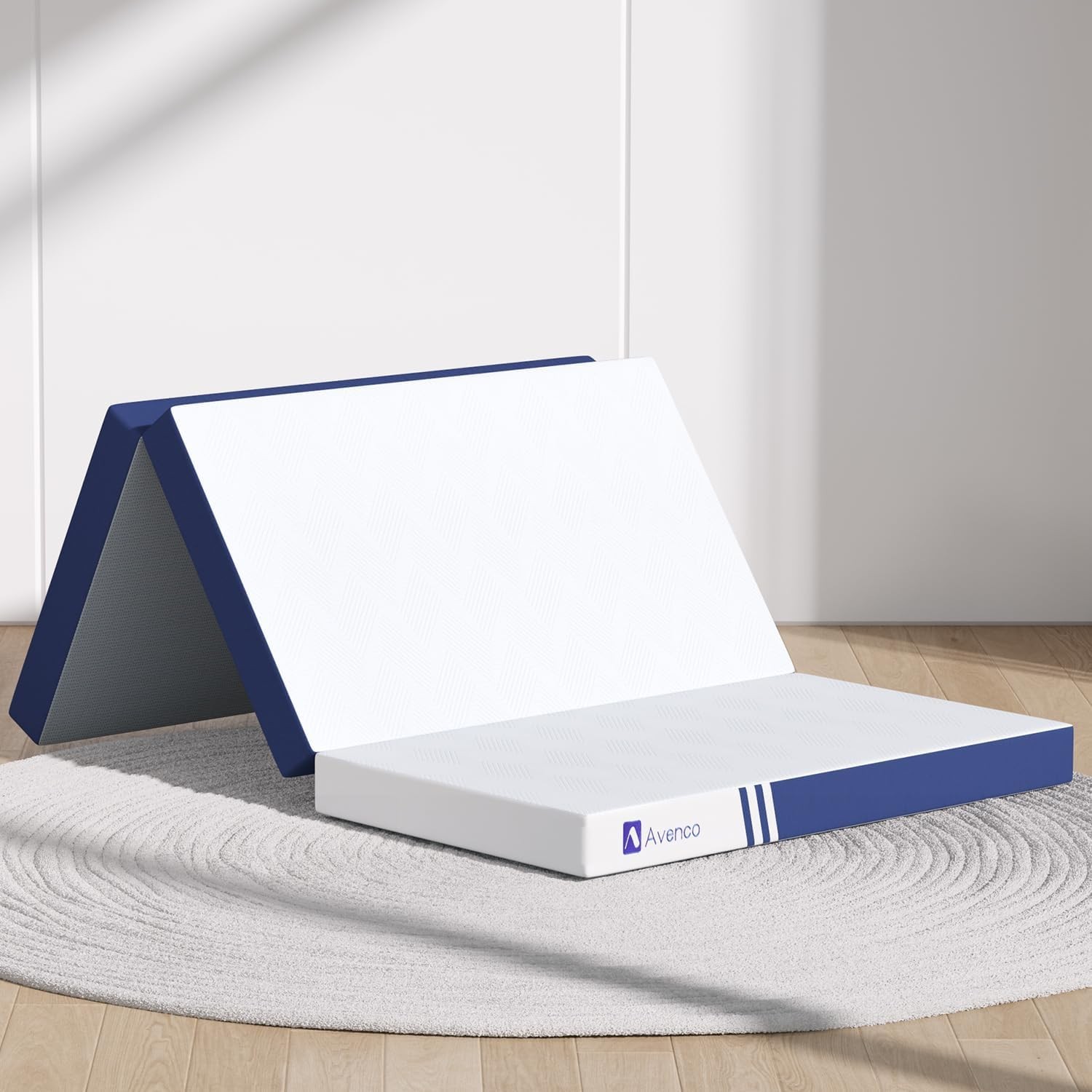 Foldable Mattress Single Folding Mattress 4 Inch Memory Foam Trifold Mattress