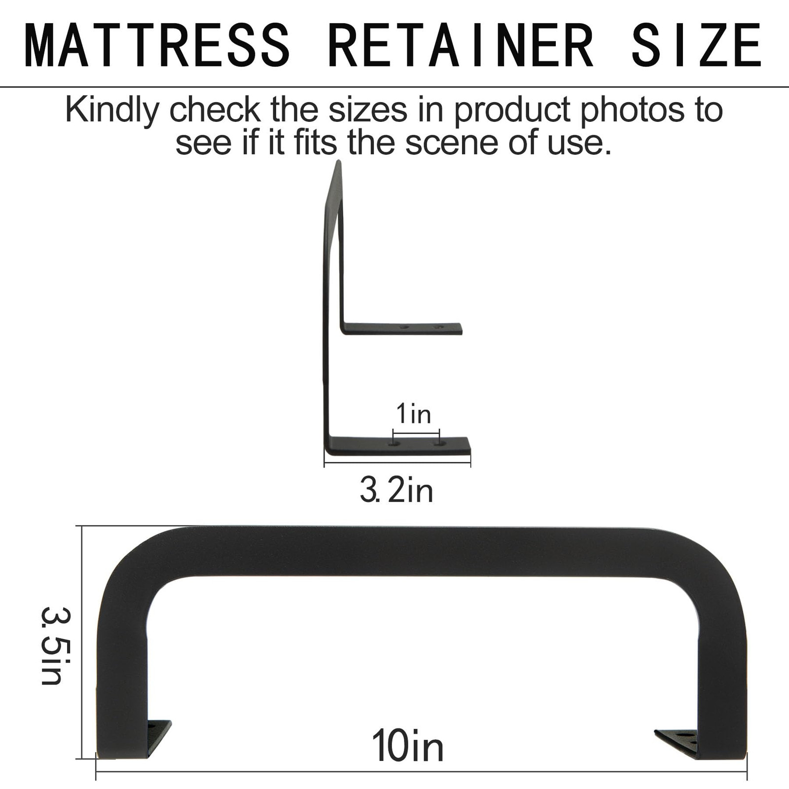 Mattress Retainer Bar Bracket Holder 4Pcs Keeping Mattress from Sliding for F…