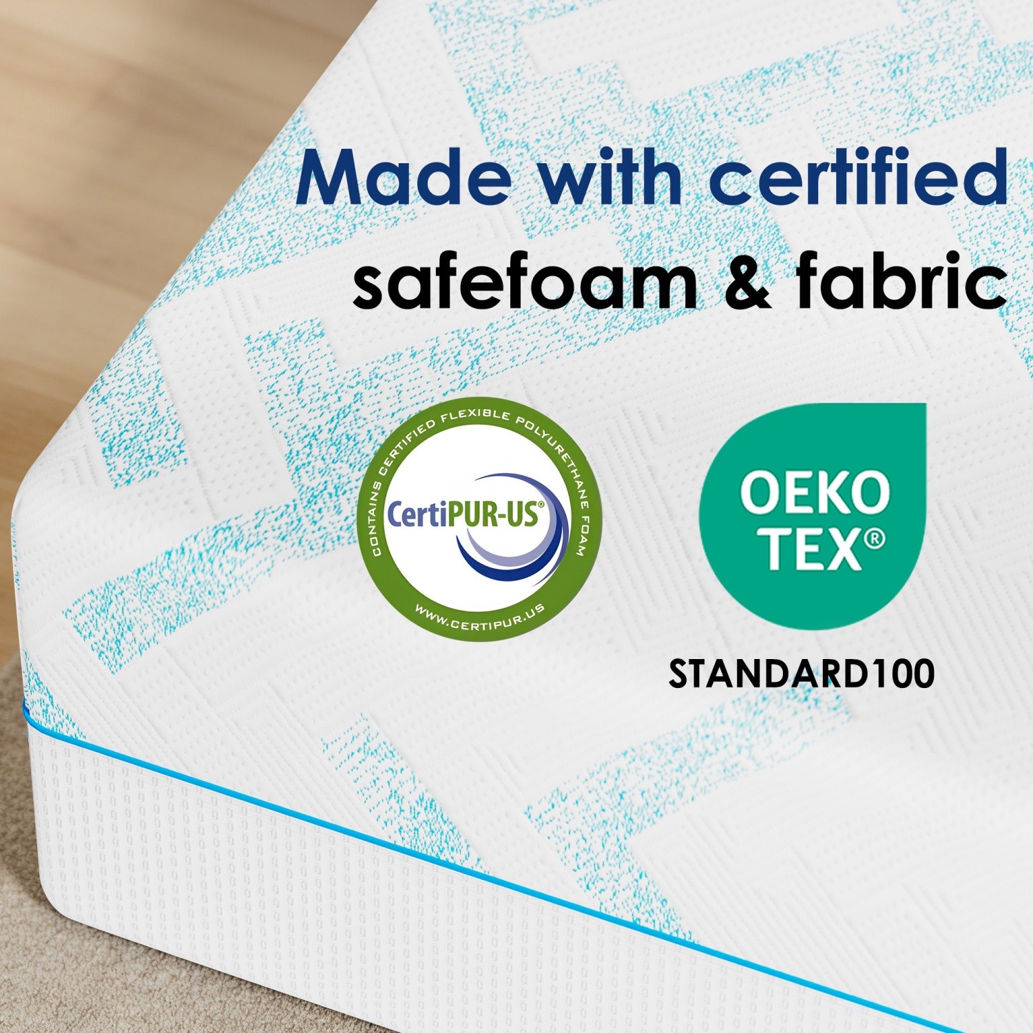 8 Inch RV Queen Mattress Memory Foam Latex Cooling Gel Medium Firm CertiPUR-US