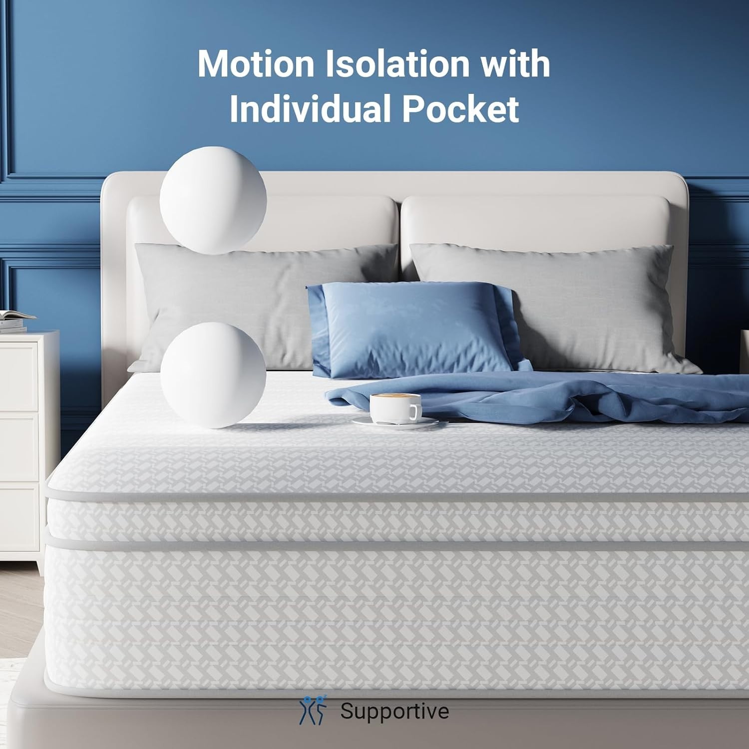 Smart Coil 10» Twin Mattress for Pressure Relief & Stress-Free Sleep Experience
