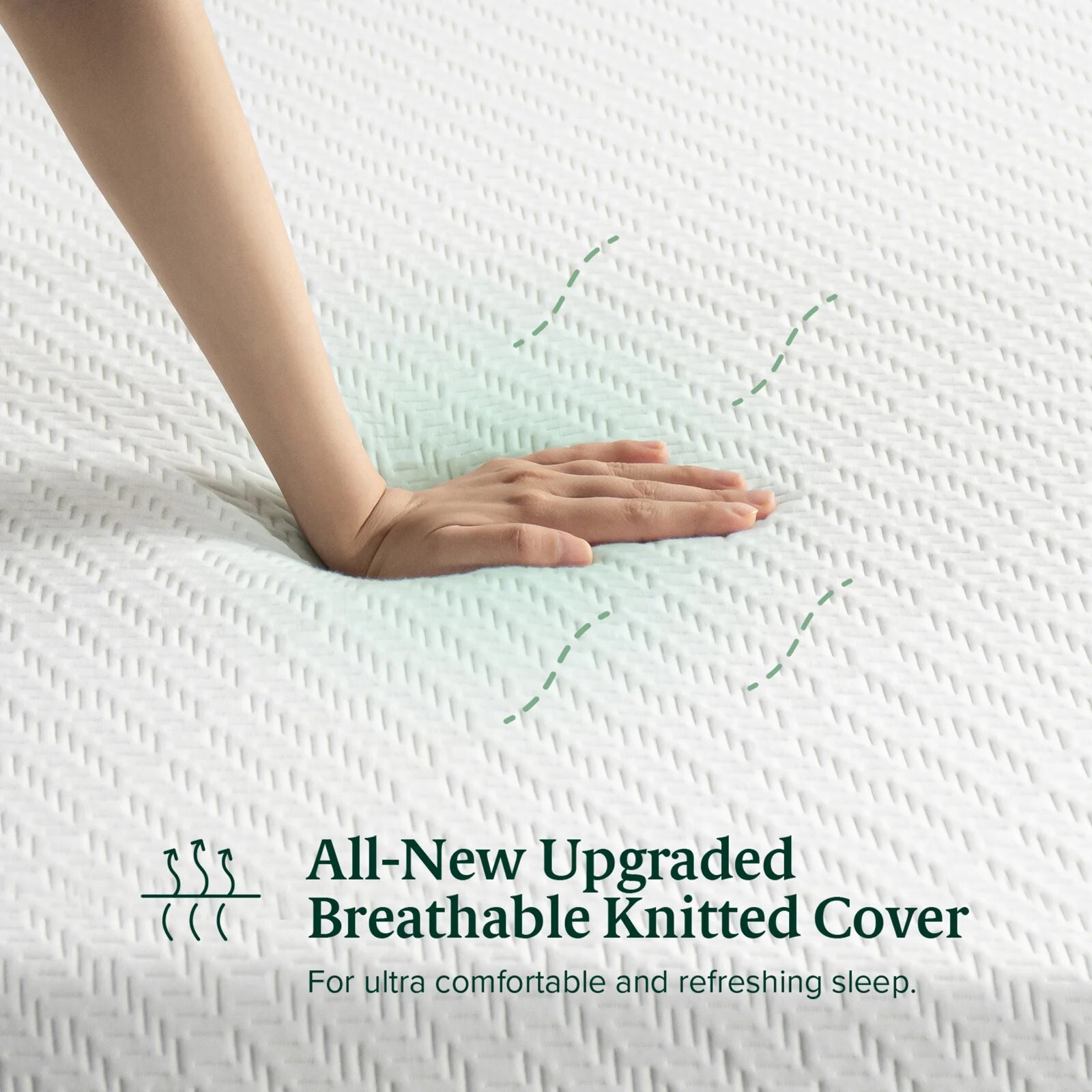 Brand New Zinus Medium Memory Foam Mattress Gel-Infused Green Tea 10» Full Size