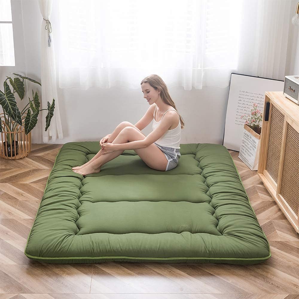 Japanese Floor Mattress Futon Mattress, Foldable Mattress Thicken Tatami Mat Sle