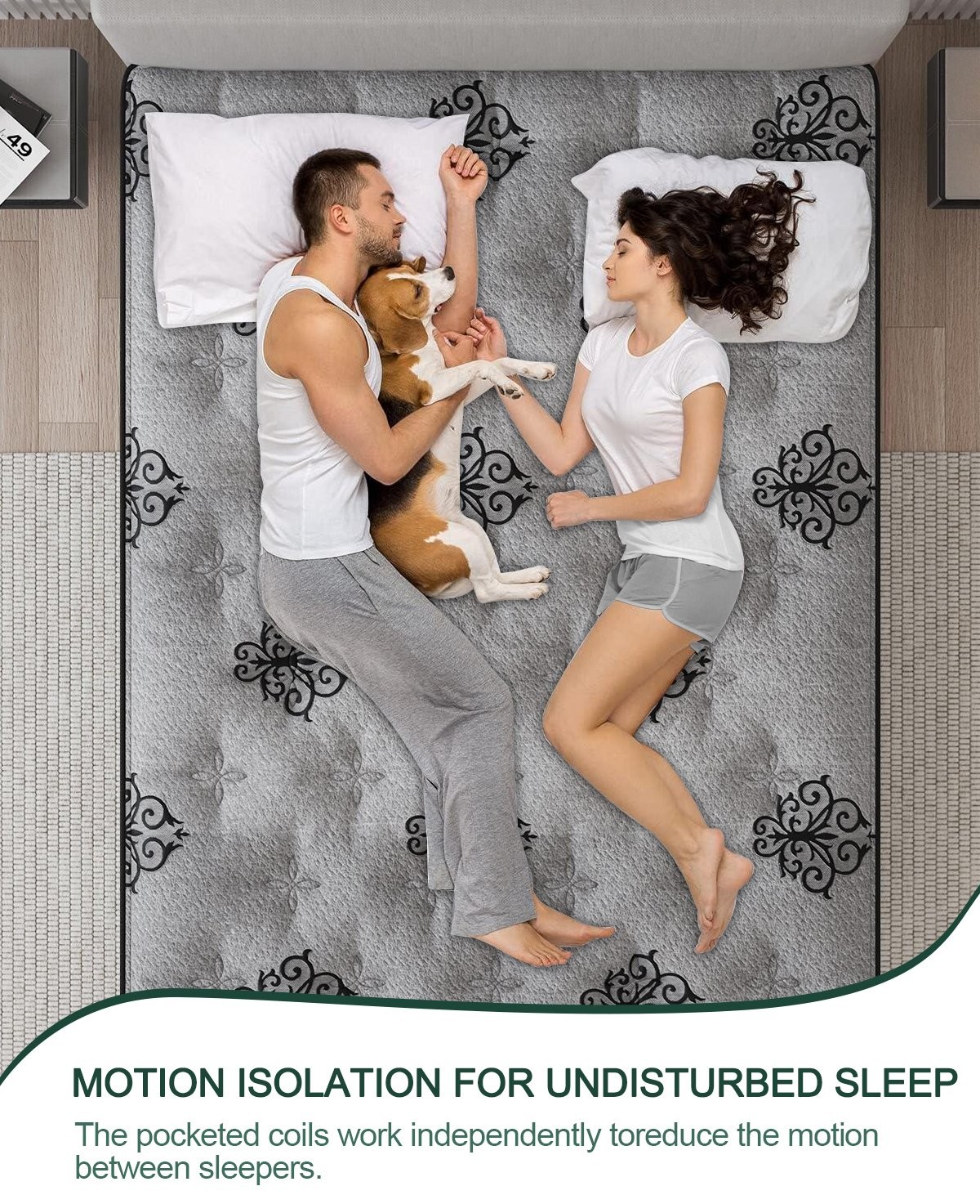 9″ 12″ 14″Gel Memory Foam Hybrid Spring Mattress Twin Full Queen King in A Box