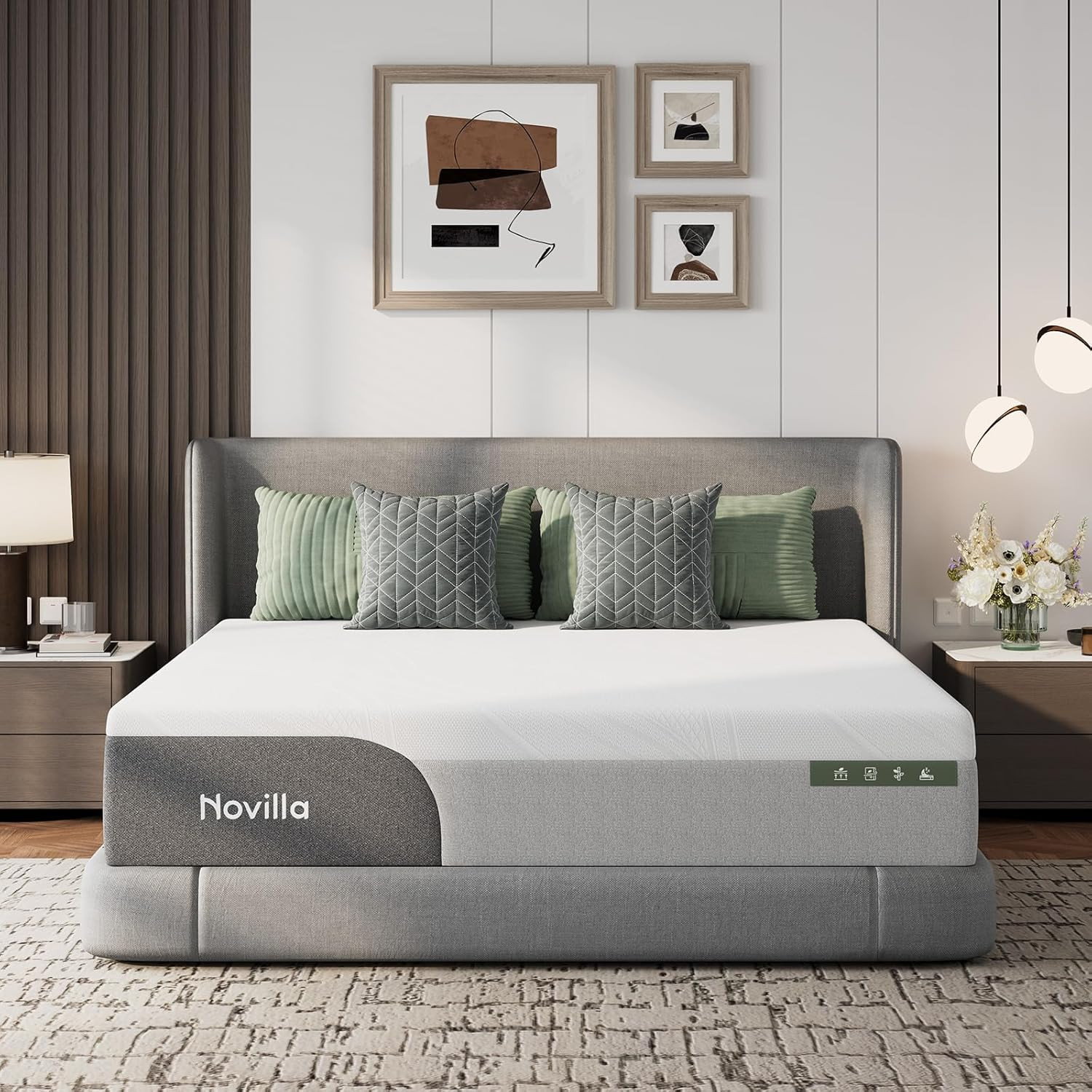 12″ Gel Memory Foam Queen Mattress with Cool-Touch Comfort Cover