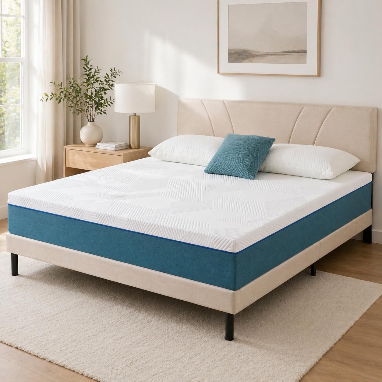 Slomix Full Size Mattress 12 Inch, Gel Memory Foam Mattress with Medium Firm …