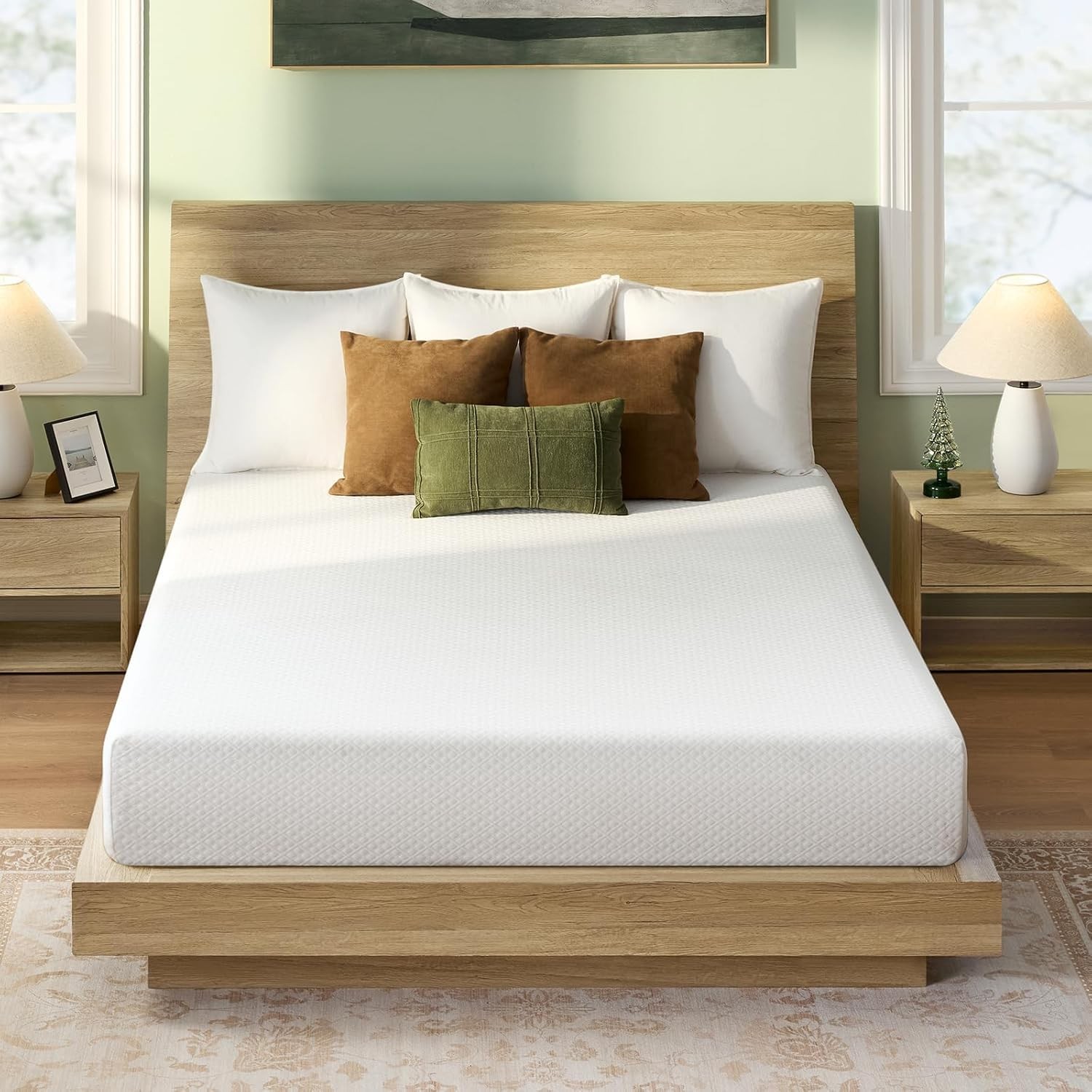 Rolanstar Full Size Mattress, 8 Inch Gel Memory Foam Mattress in a Box, Fiber…