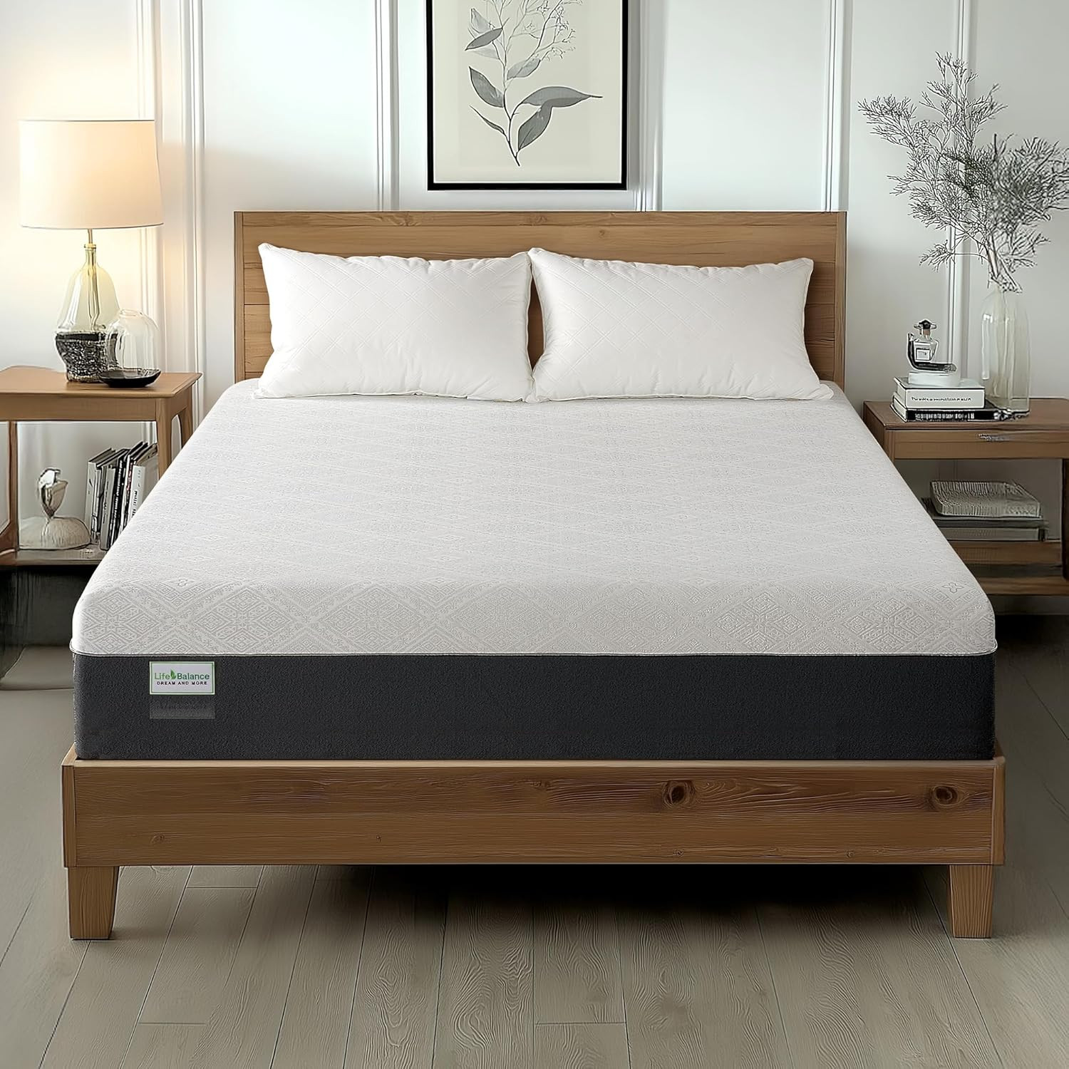 8″ Queen Mattress – Cooling Gel Memory Foam, Medium Firm, USA Made