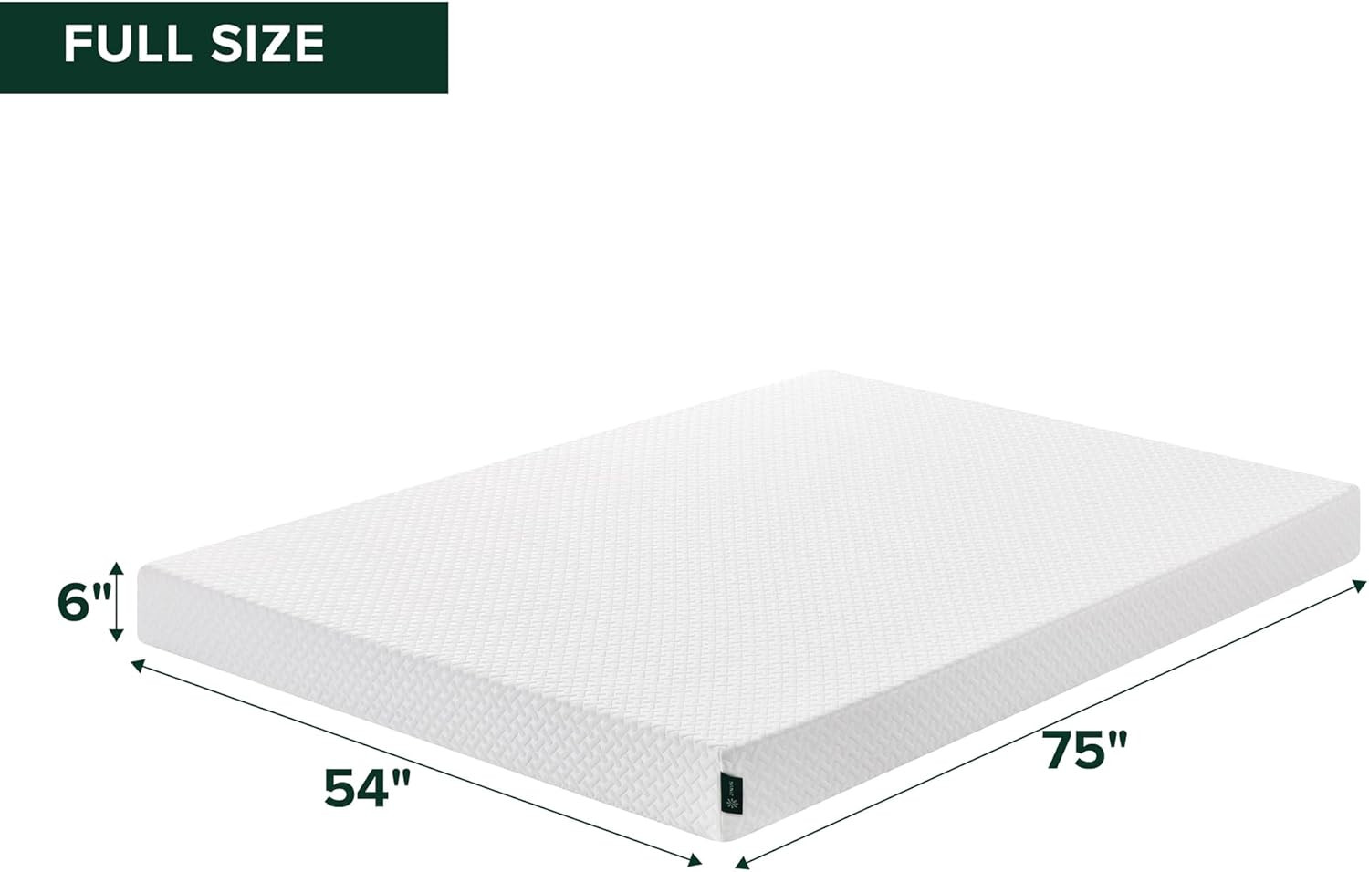 6 Inch Full Cooling Essential Memory Foam Mattress [Newversion], Fiberglass Free