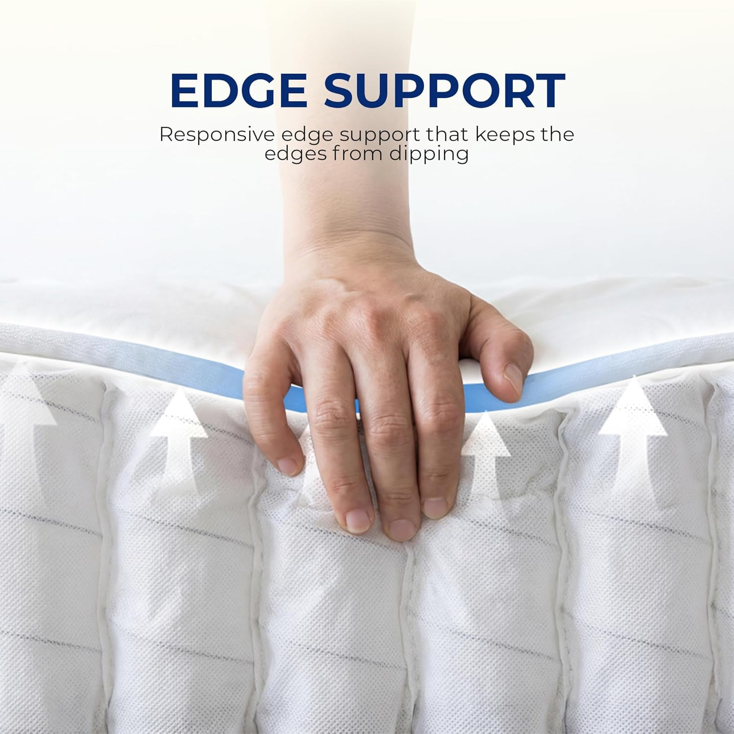 Queen Size Mattress, 12 Inch Hybrid Comfort & Supportive Mattress in a Box, Cool