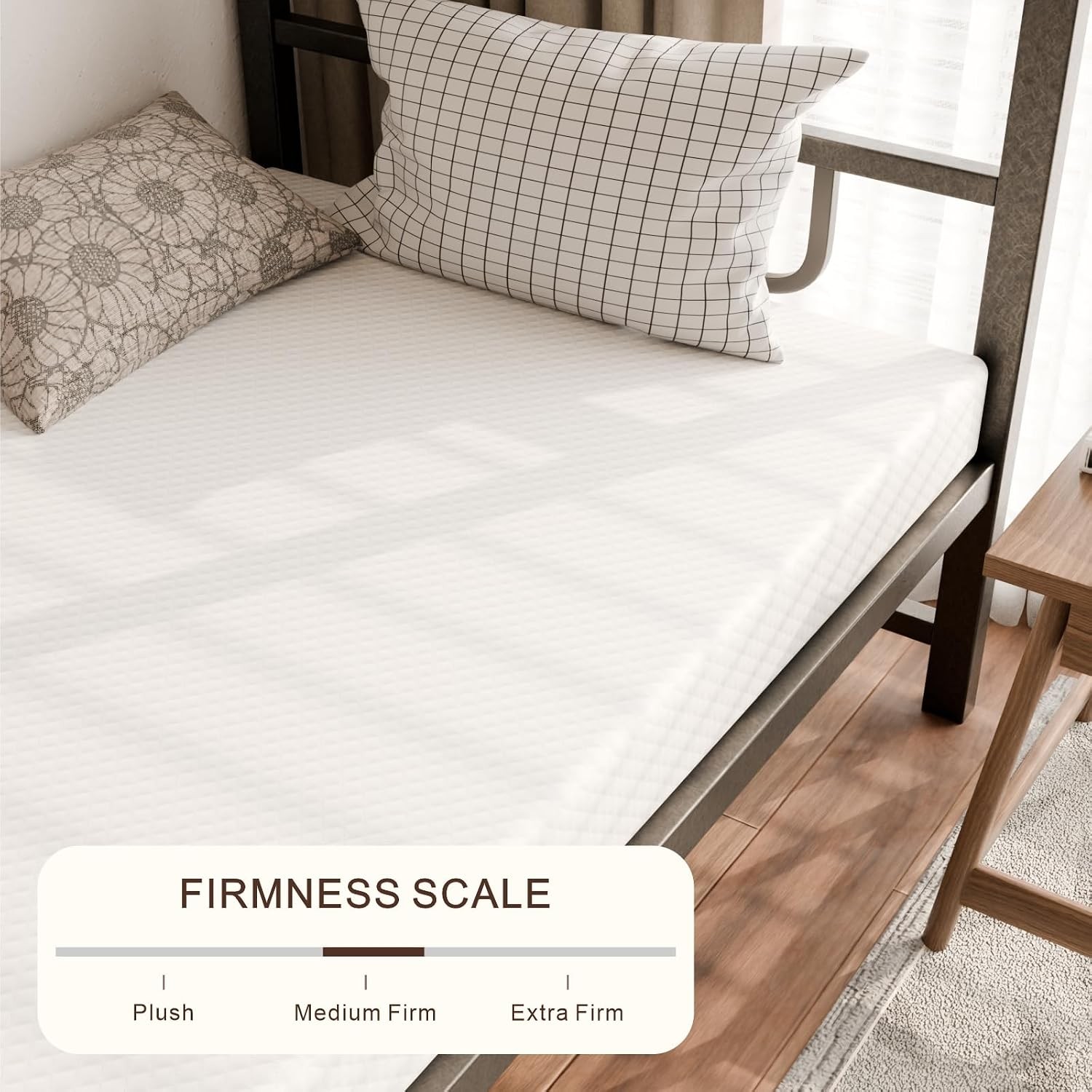 Twin Mattress for Kids Adults 5 Inch Medium Firm Cooling Gel Memory Foam