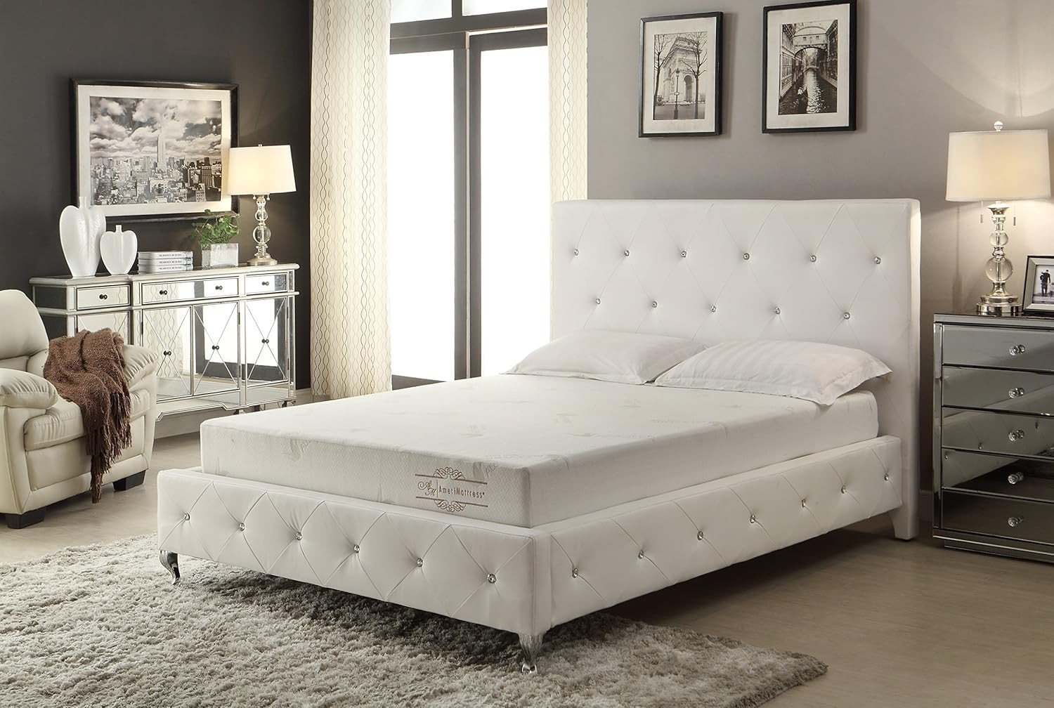 Aloe Infused Extra Firm Memory Foam Mattress in a Box – Deluxe Queen