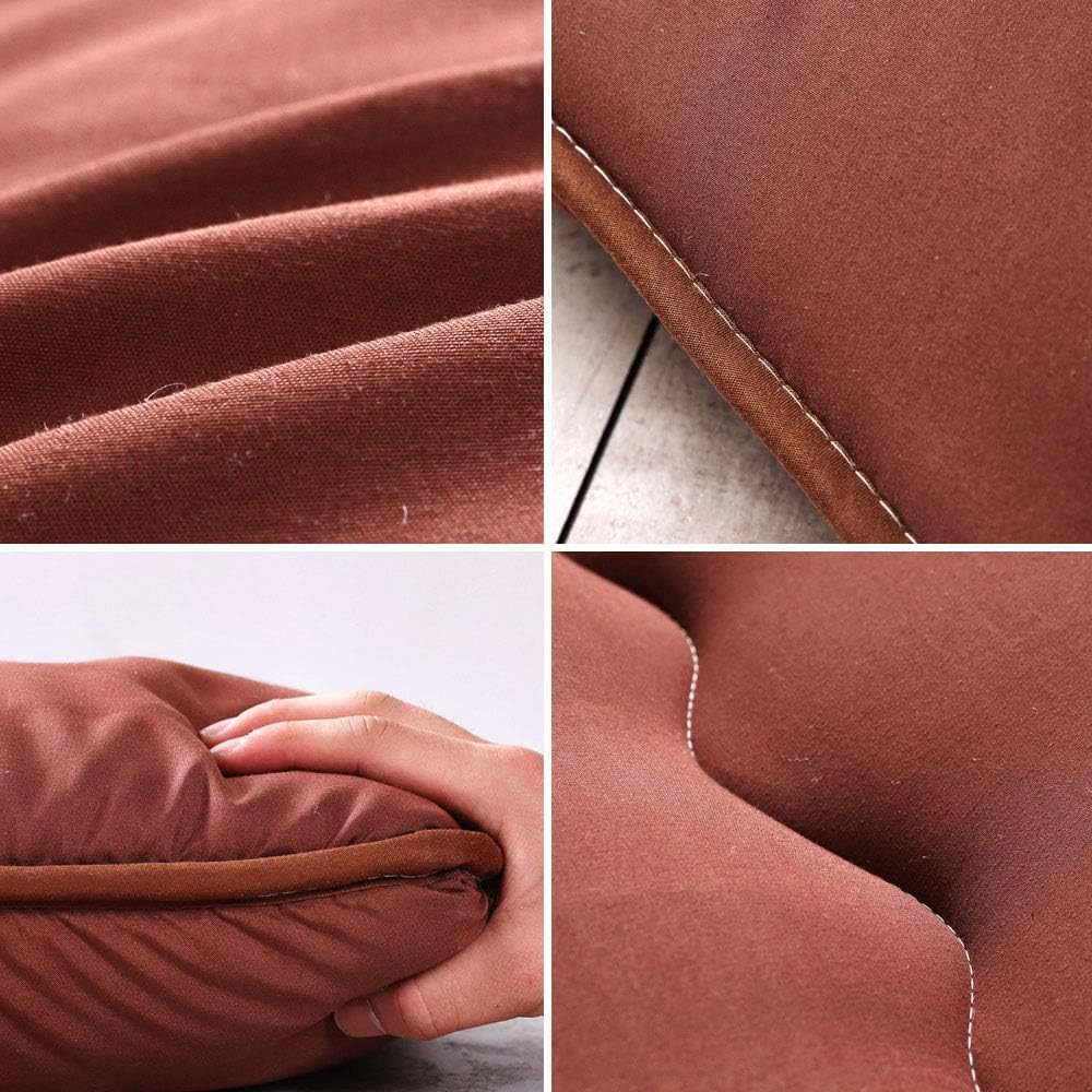 Thick Japanese Floor Futon Mattress, Twin Size Roll-Up Sleeping Pad for Kids