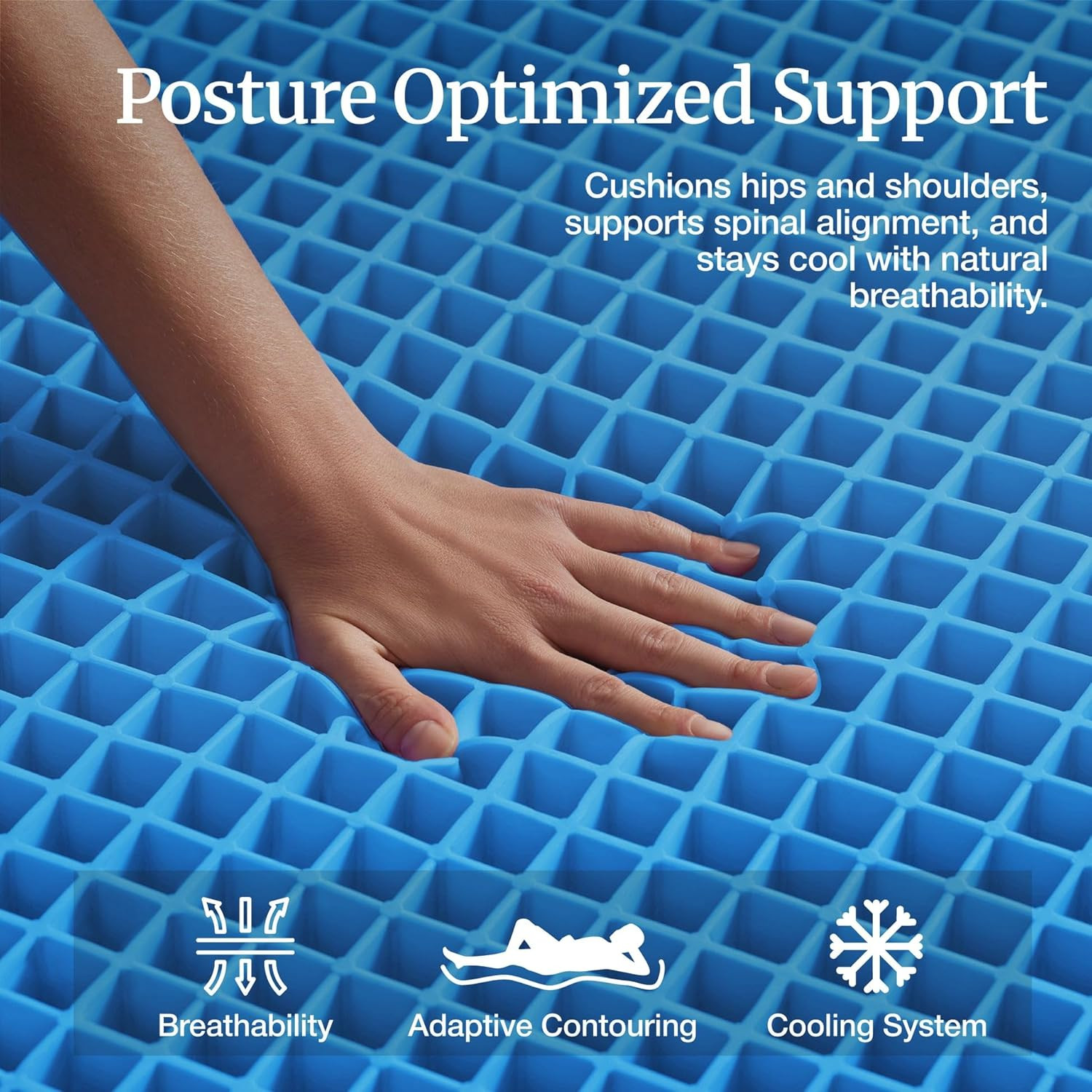 10″ King Size Cooling Gel Mattress – Medium Firm, Motion Isolation, CertiPUR-US