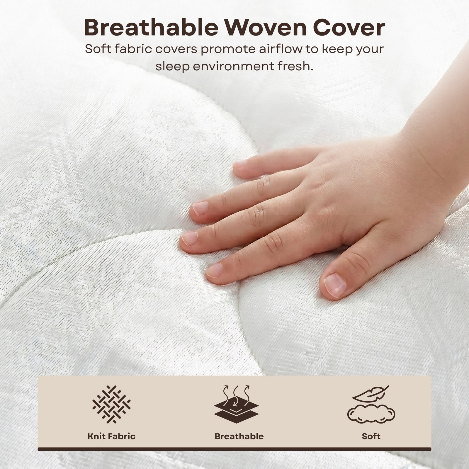 Primo International Suri 6in Polyurethane Full Mattress in White